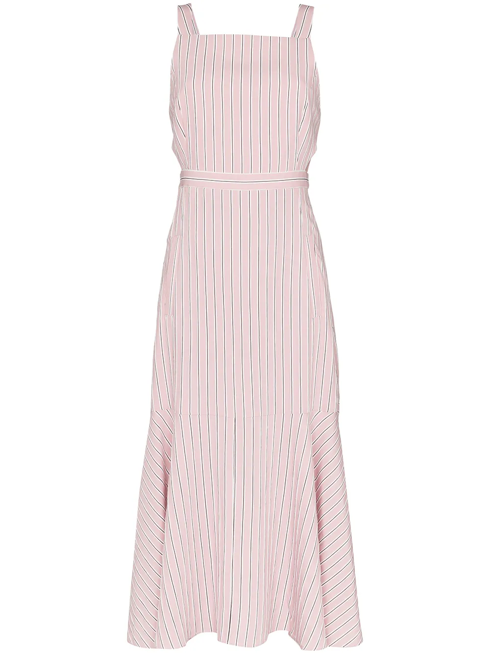 Tibi striped cut-out midi-dress $695 - Buy Online - Mobile Friendly, Fast Delivery, Price
