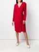 الصورة 2 من Valentino Pre-Owned فستان برقبة V وأزرار
