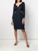 الصورة 2 من Balmain Pre-Owned فستان مزين بأبليكة ربطة
