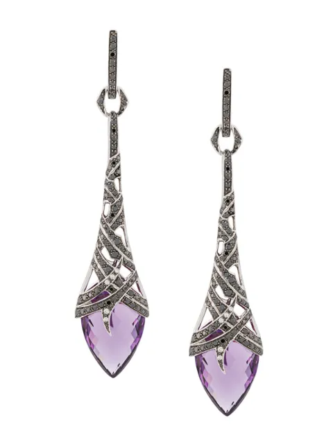 Stephen Webster 18kt White Gold Amethyst And Diamond Drop Earrings Farfetch Stephen Webster 18kt White Gold Amethyst And Diamond Drop Earrings Farfetch