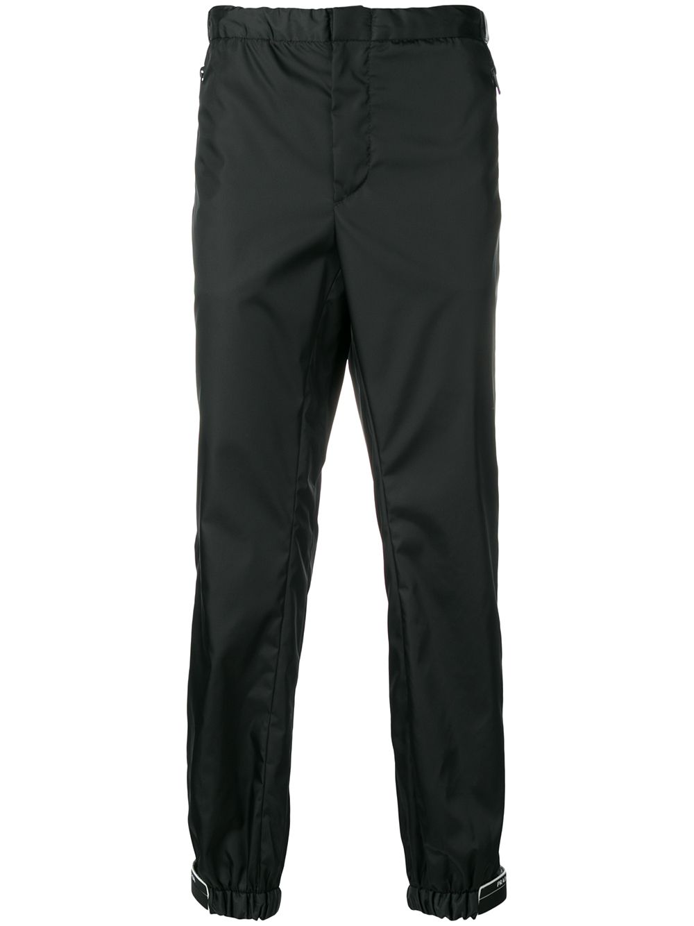 фото Prada брюки с логотипом на манжетах