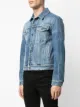 Saint Laurent creased-effect denim jacket