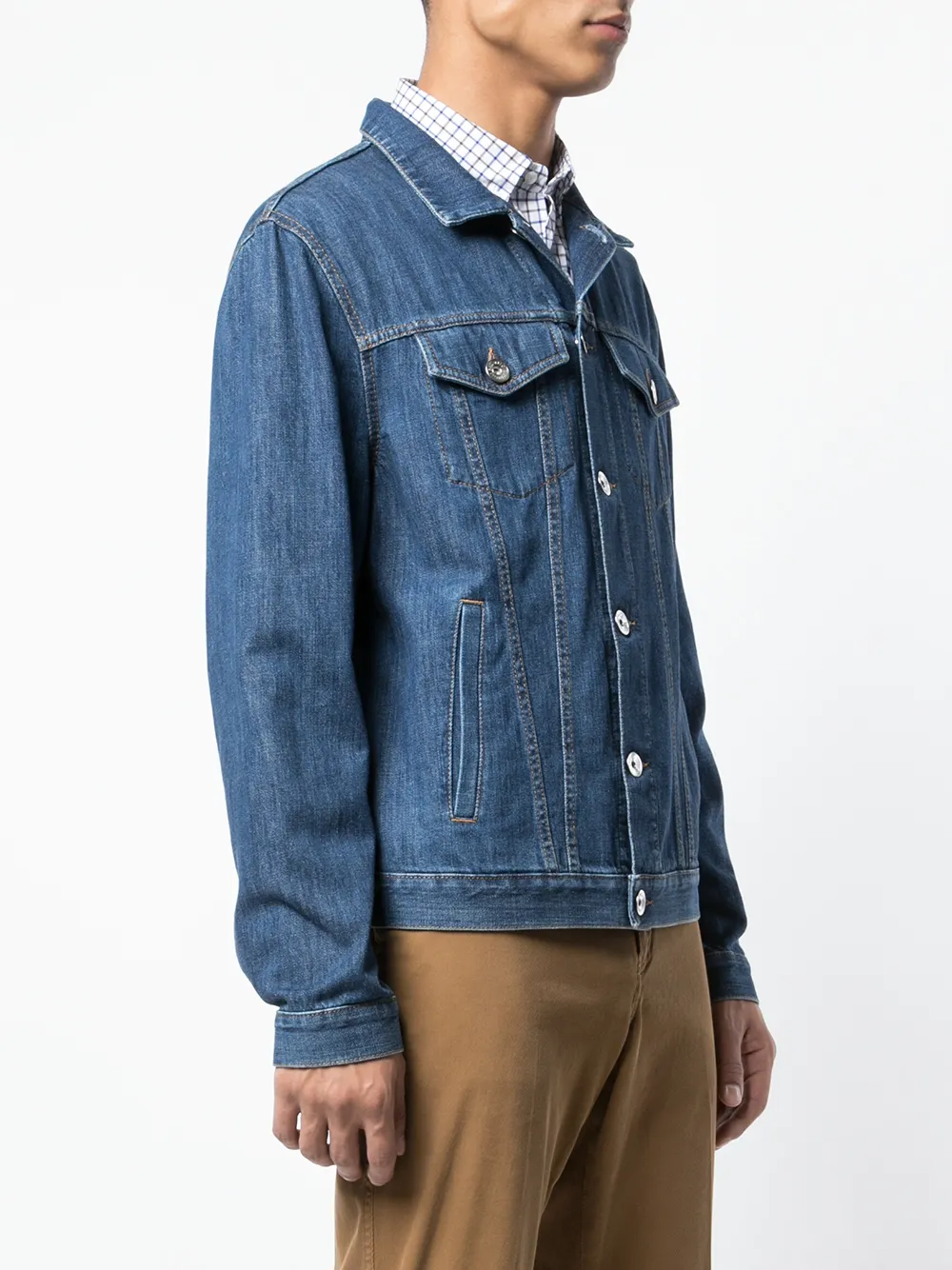 Brunello Cucinelli Klassiek denim jasje Blauw