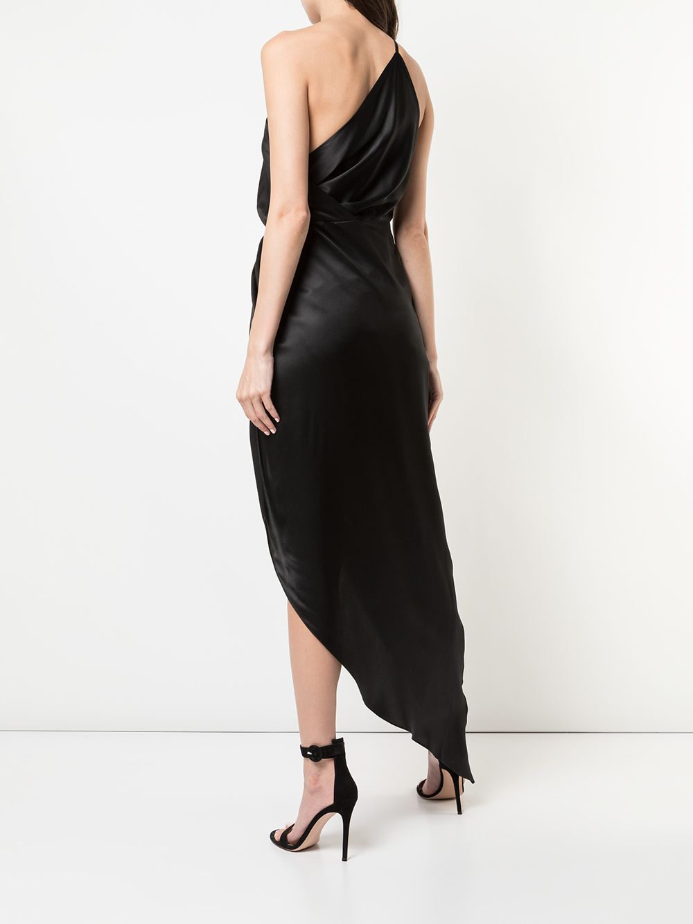 Shop Michelle Mason Twist Knot Gown In Black