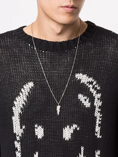 Undercover Lightning Bolt Necklace 180 Ss19 Quick Undercover Lightning Bolt Necklace