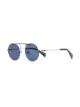 Image 2 of Yohji Yamamoto black YY7011 round metal sunglasses