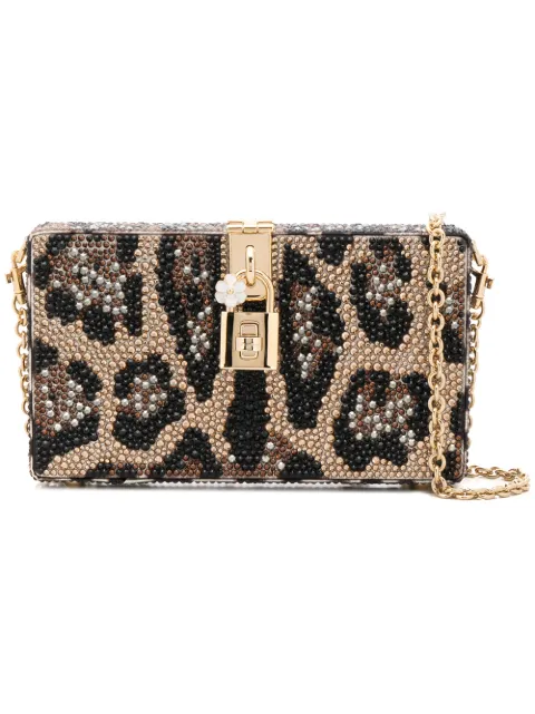 Dolce & Gabbana Dolce Box rhinestone-embellished clutch bag