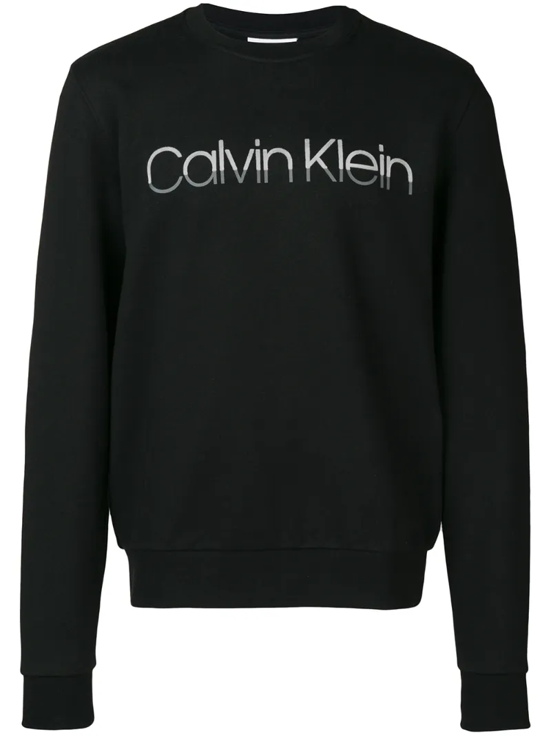 Calvin Klein – logo print sweatshirt – men – Cotton – S, XL – Black