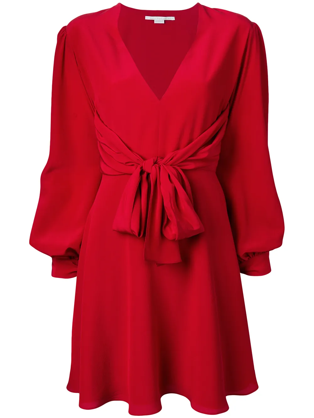 Stella McCartney Kleid mit Bindegürtel - Rot