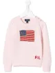 الصورة 1 من Ralph Lauren Kids كنزة منسوجة بنقش علم