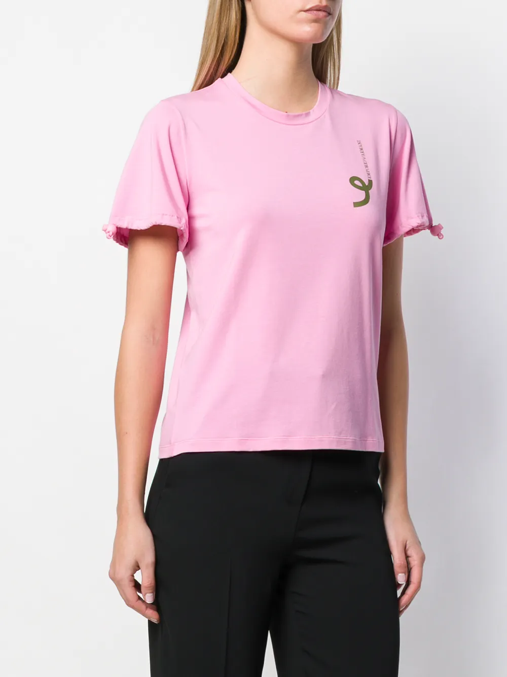 фото Emporio armani футболка с рукавами на шнурках