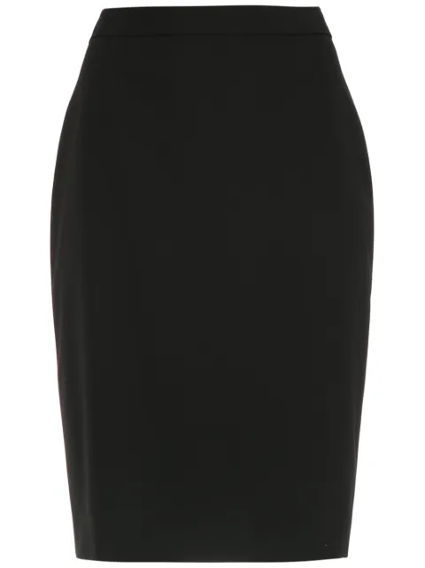 BOSS fitted rear-slit pencil skirt