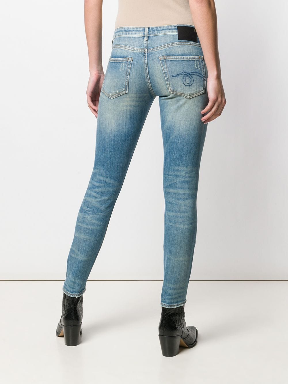 R13 Distressed Skinny Jeans Farfetch