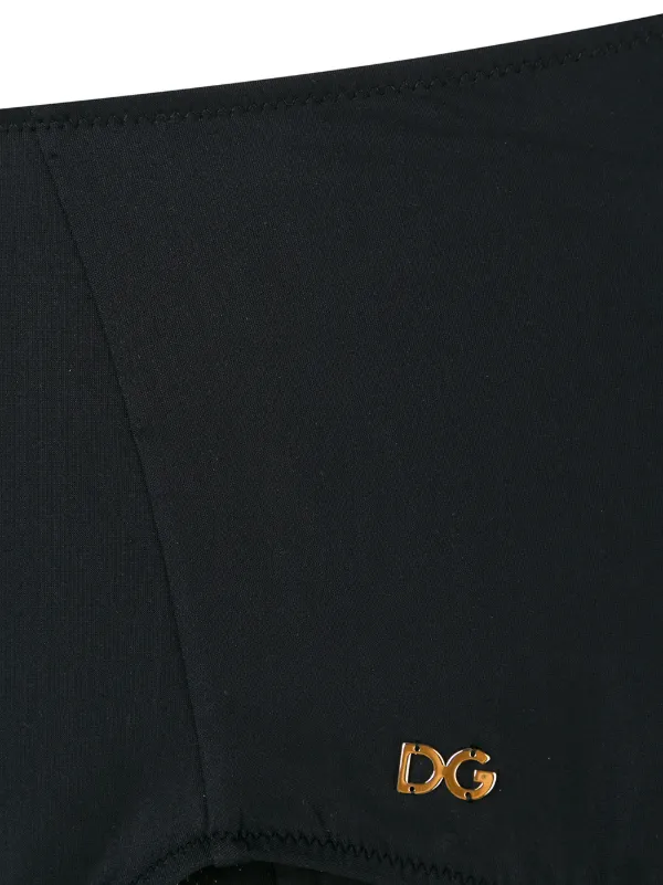 Dolce & Gabbana high-waisted Culotte Bikini Bottoms | Black