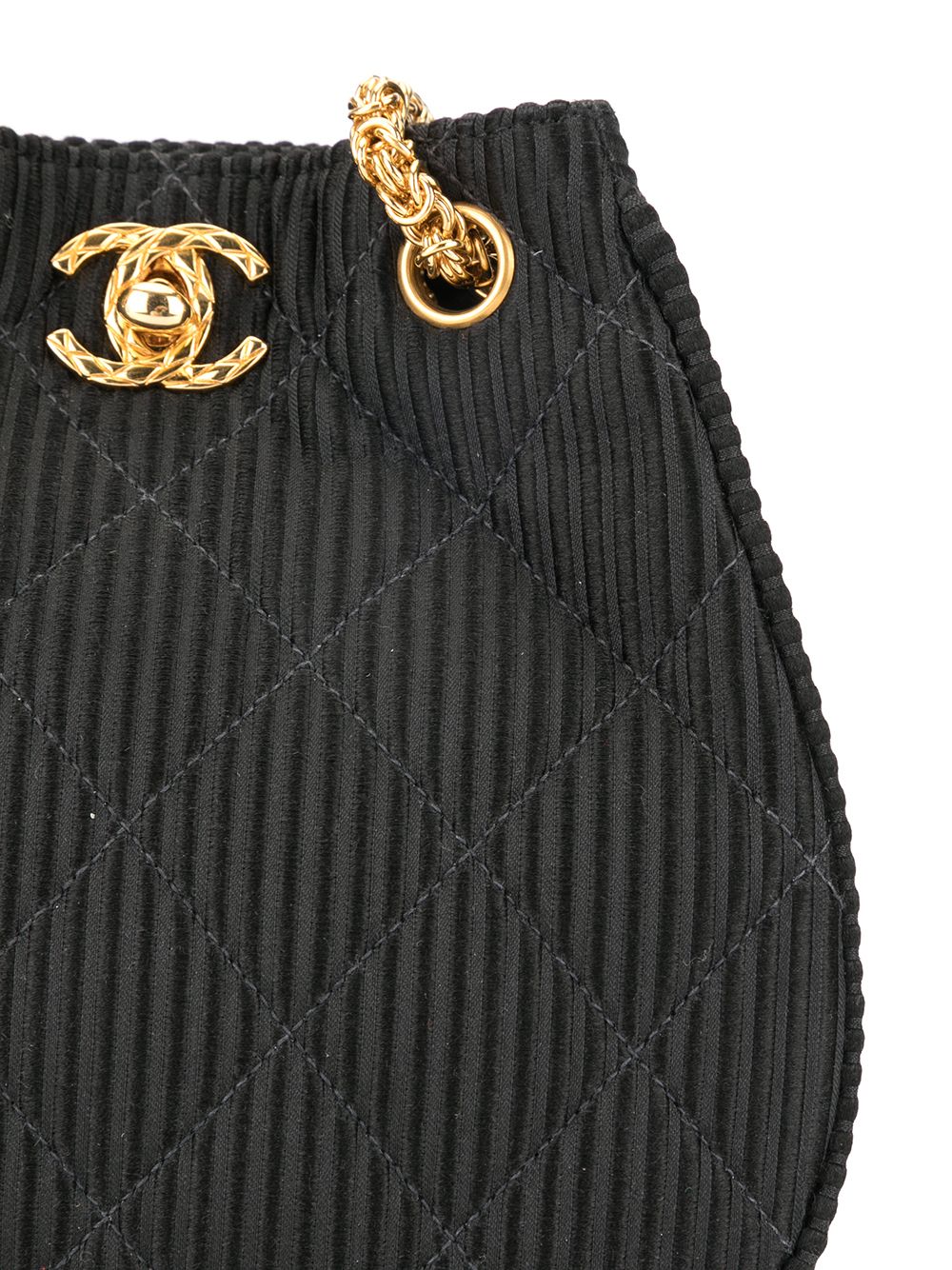 CHANEL turnlock textured shoulder bag Women