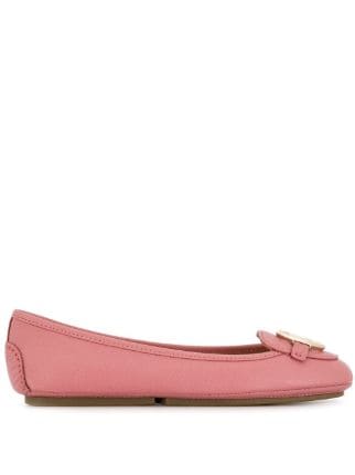 michael kors flats pink