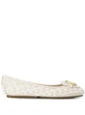 Michael Michael Kors monogram ballerina pumps - Neutrals