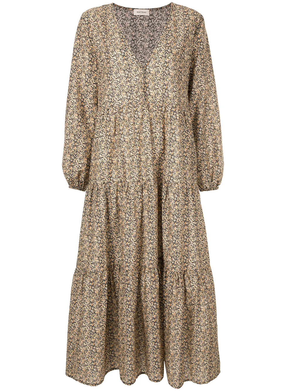 Matteau Long Sleeve Tiered Maxi Dress - Farfetch