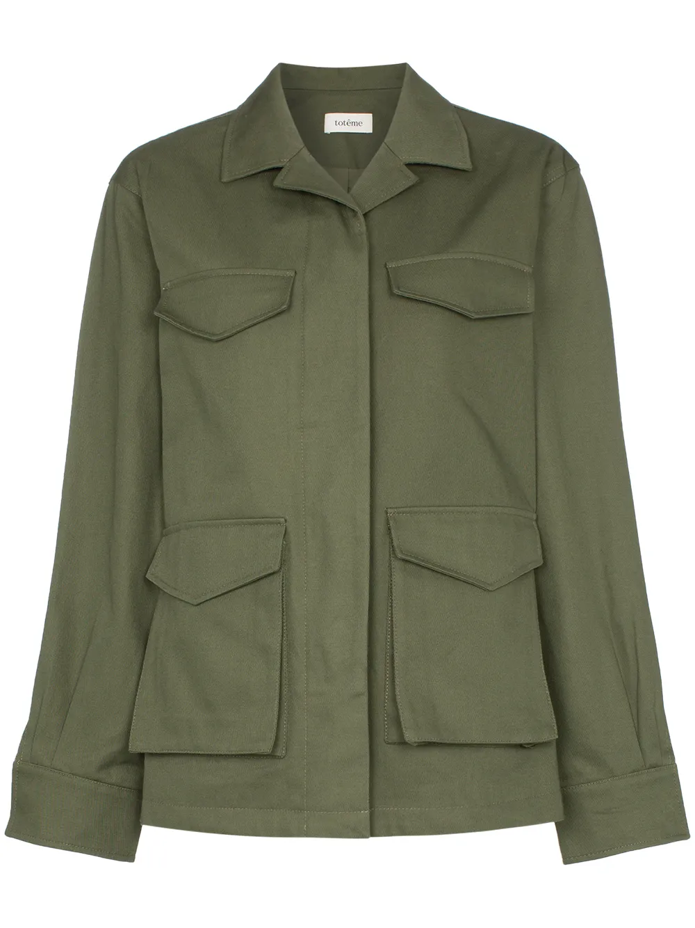 Totême Tops TOTEME 'AVIGNON' JACKE IM SAFARI-LOOK - GRÜN
