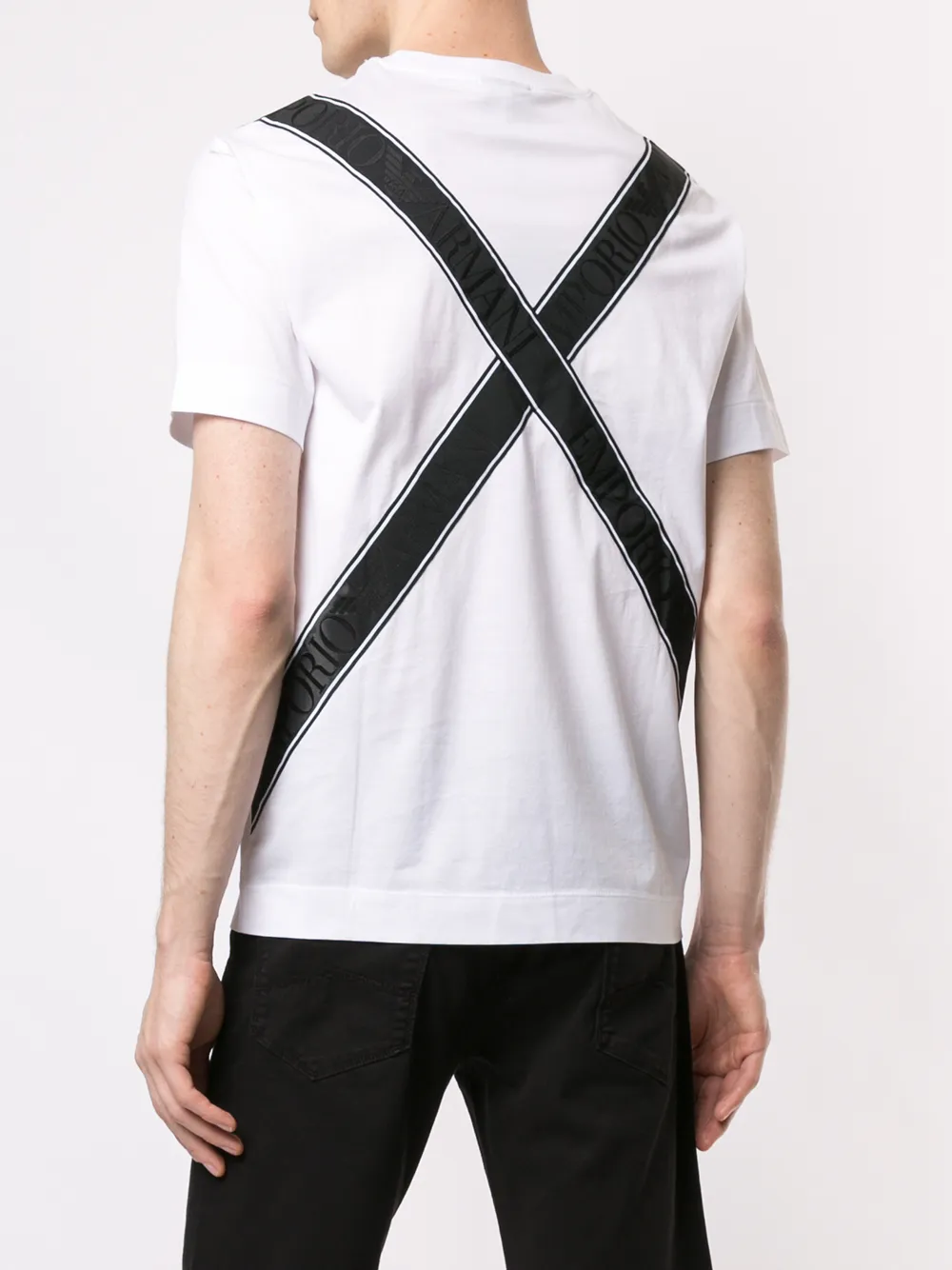 emporio armani tape t shirt