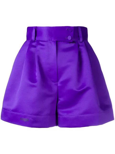 Purple high waisted shorts Clearance