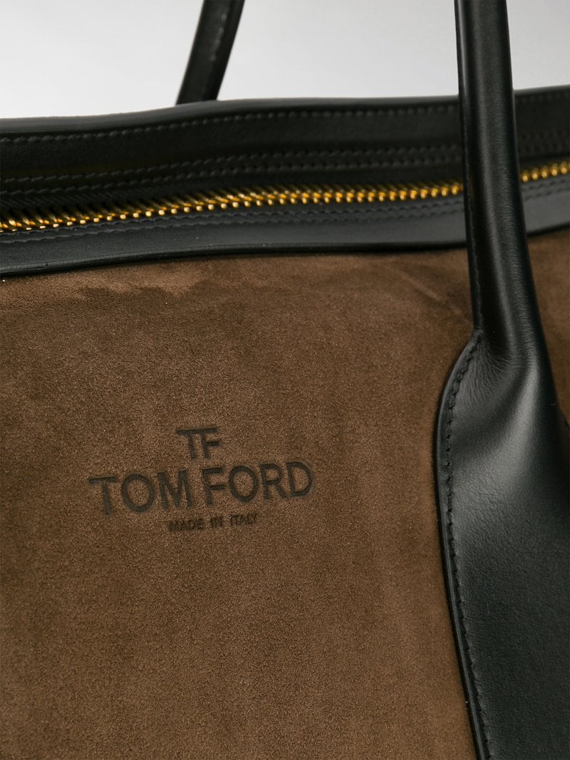 TOM FORD Buckley logo weekend holdall brown | MODES