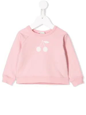printed cherry sweatshirt