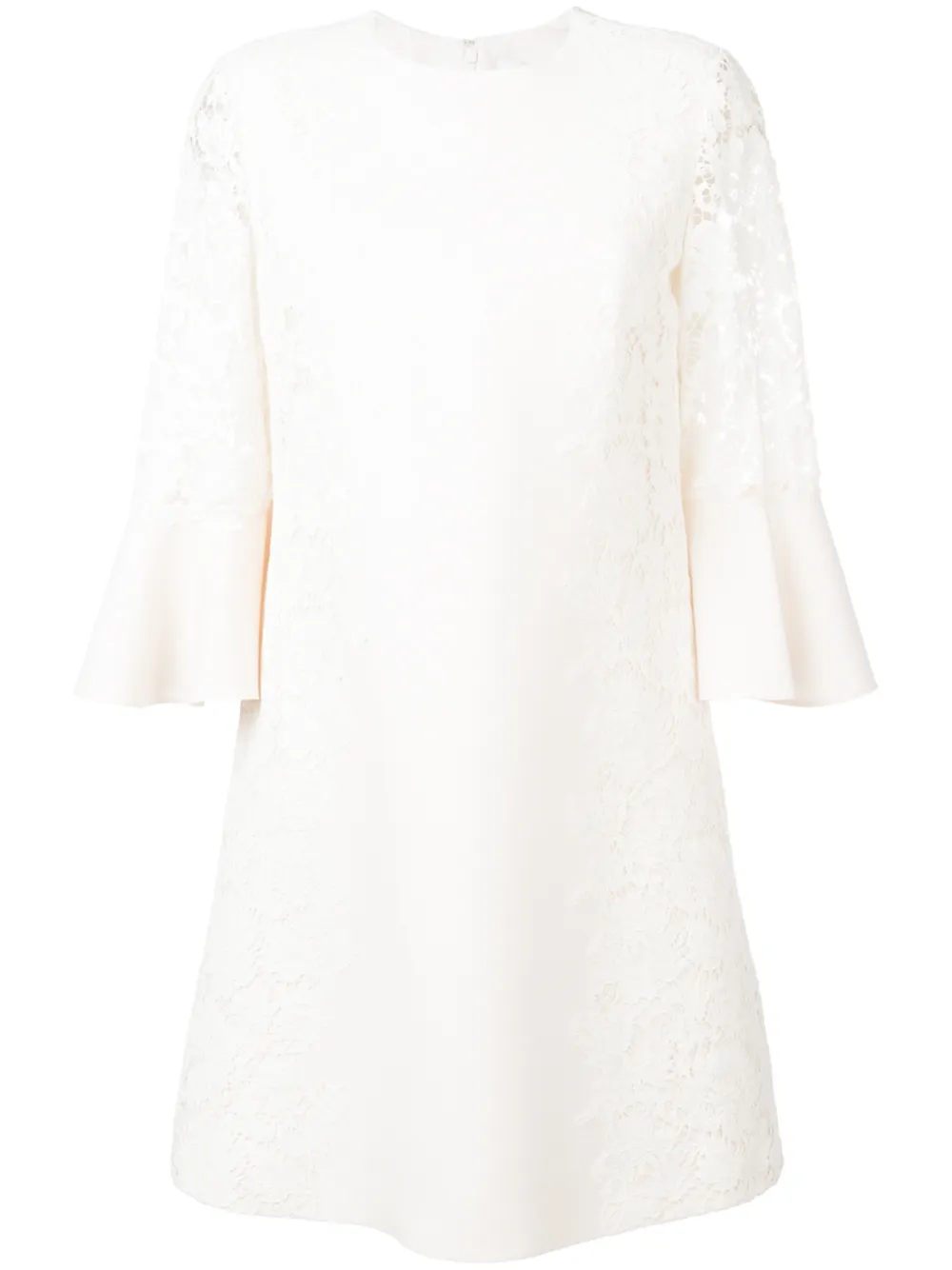Valentino Garavani Jurk van zwaar kant Beige