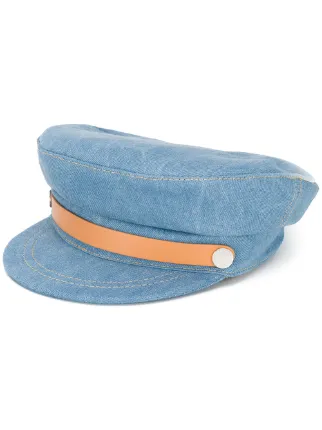 blue baker boy cap