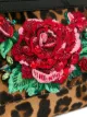 Dolce & Gabbana حقيبة بحمالة كتف بجلد الفهد وزهور