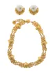 Image 1 of Sonia Rykiel Pre-Owned 1980s flower clip-on earrings and necklace set