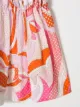 Emilio Pucci Junior فستان مطبوع بتطريز مفرغ