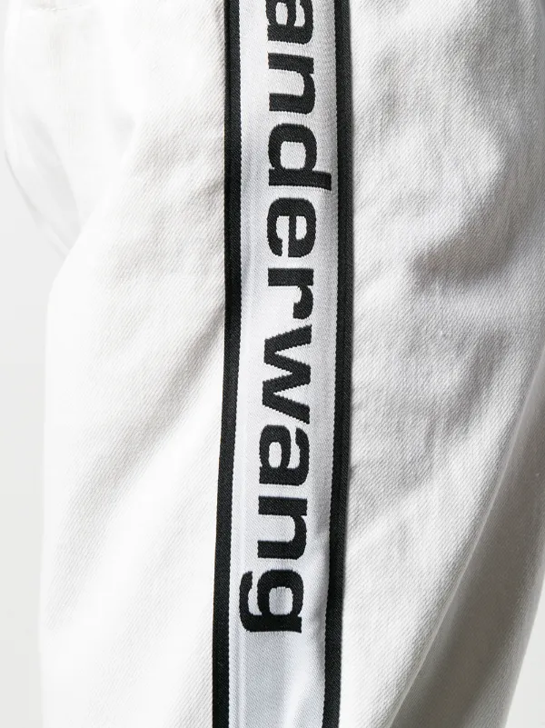 alexander wang logo track pants