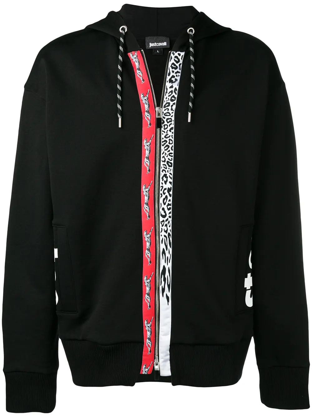 Just Cavalli топ с капюшоном и полосками Just Cavalli топ с капюшоном и полосками