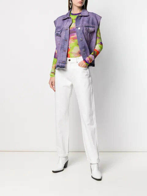 Top Stampa Con Msgm Aderente Farfetch LSMVpjUzqG
