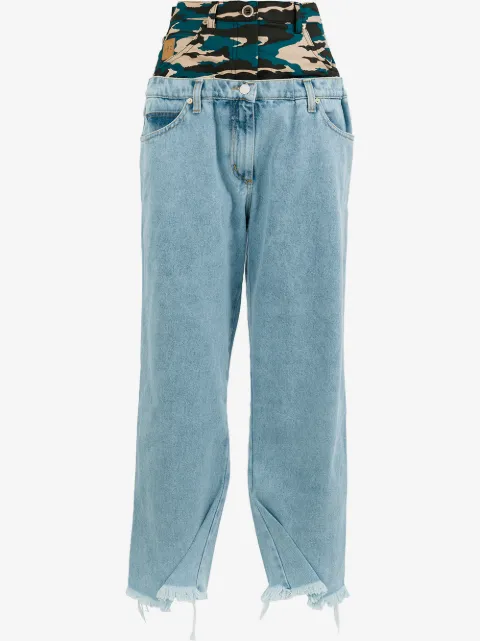 Natasha Zinko Jeans mit ausgefranstem Saum