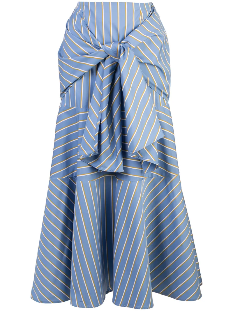 Silvia Tcherassi striped midi skirt