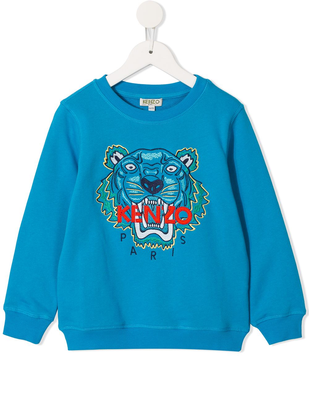 фото Kenzo kids толстовка с вышитым тигром