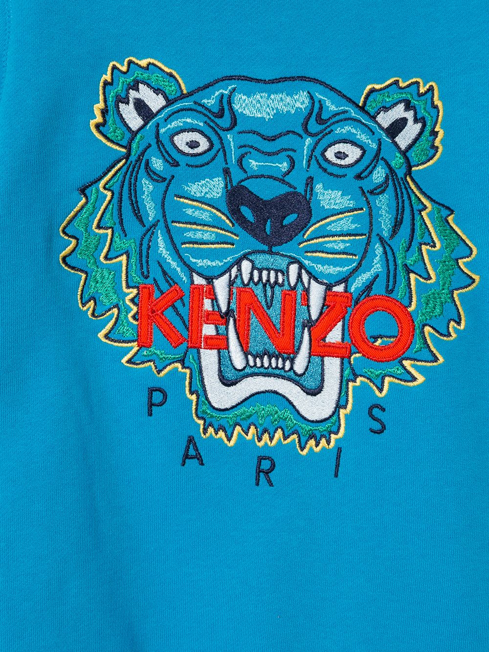 фото Kenzo kids толстовка с вышитым тигром