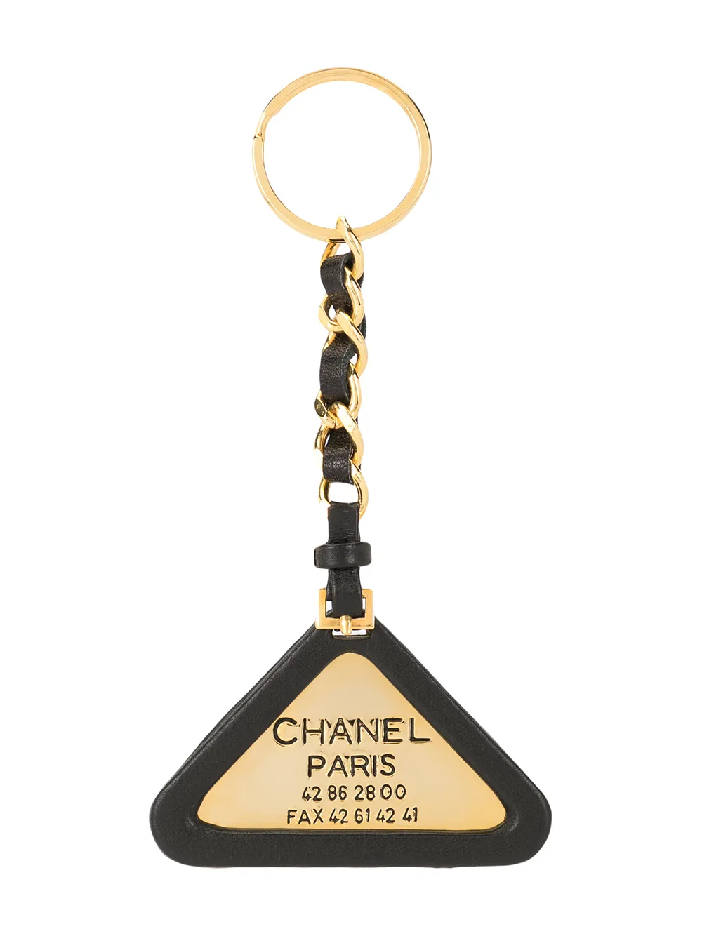 CHANEL Pre-Owned 1994 Logos Chain Key Holder - Farfetch