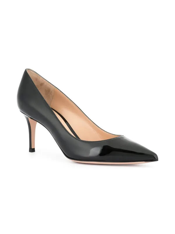 Gianvito Rossi Gianvito 70mm Patent Leather Pumps | Black | FARFETCH