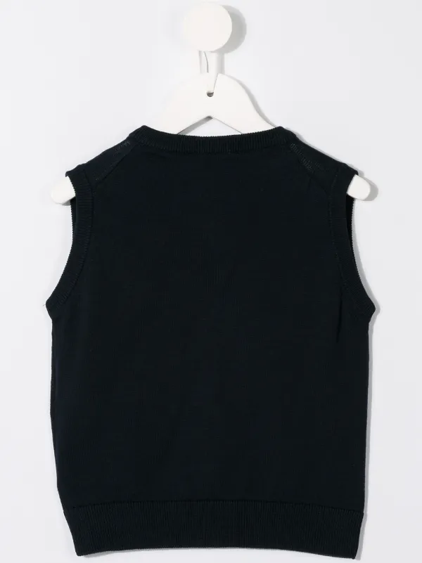 Emporio Armani Kids Gilet Con Logo Blu FARFETCH IT