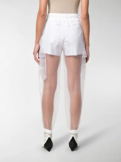Maison Margiela organza cargo trousers 