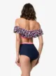 Flagpole Diana high-waisted ruffle bandeau bikini