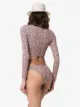 Matteau floral print long-sleeved bikini