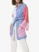Marysia gingham patchwork print tunic jacket