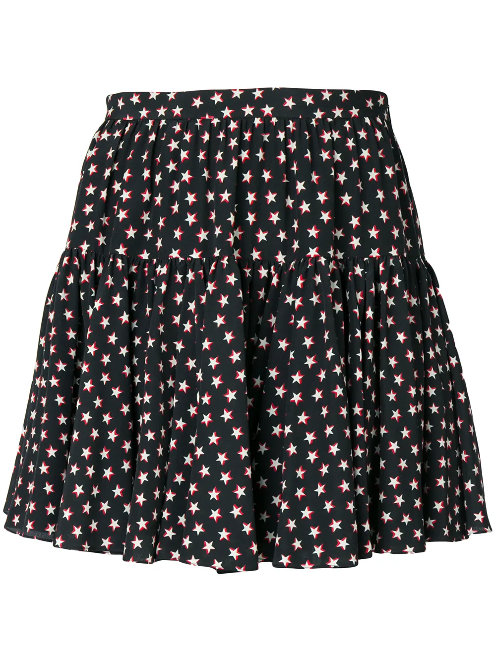 Saint Laurent Minirock mit Stern-Print - Schwarz