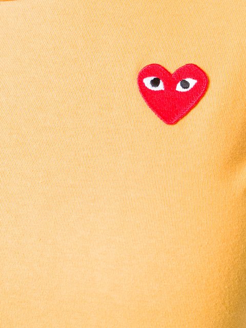 comme des garcons orange shirt