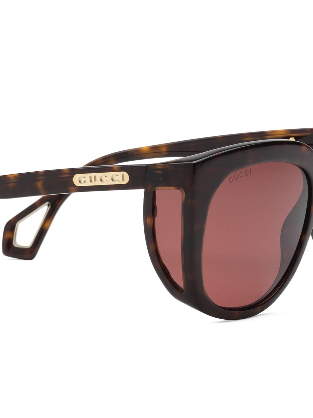 Holde Surrey minimum Gucci Eyewear Solbriller Med Firkantet Stel Og Skyklapper - Farfetch