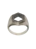 M.Cohen open hexagonal ring - Silver